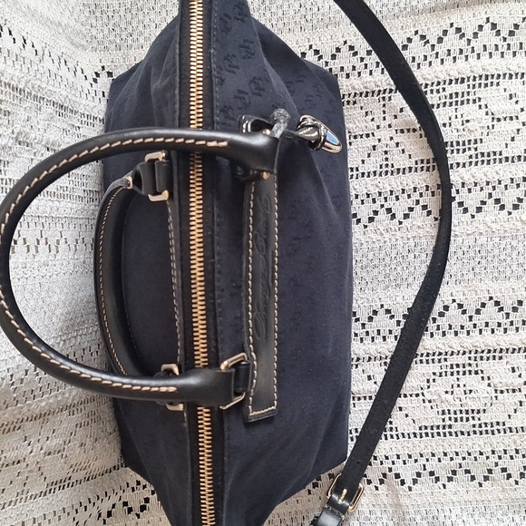 Dooney & Bourke Black Mini Signature  Satchel With Detachable Handbag - Picture 2 of 12